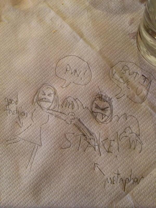 Illustration for article titled Joss Whedon brings Buffy The Vampire Slayer back in napkin form